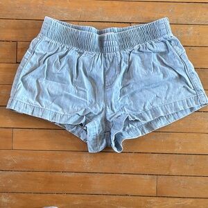 EUC Light Blue denim Women's Elastic-Waist Casual Shorts
